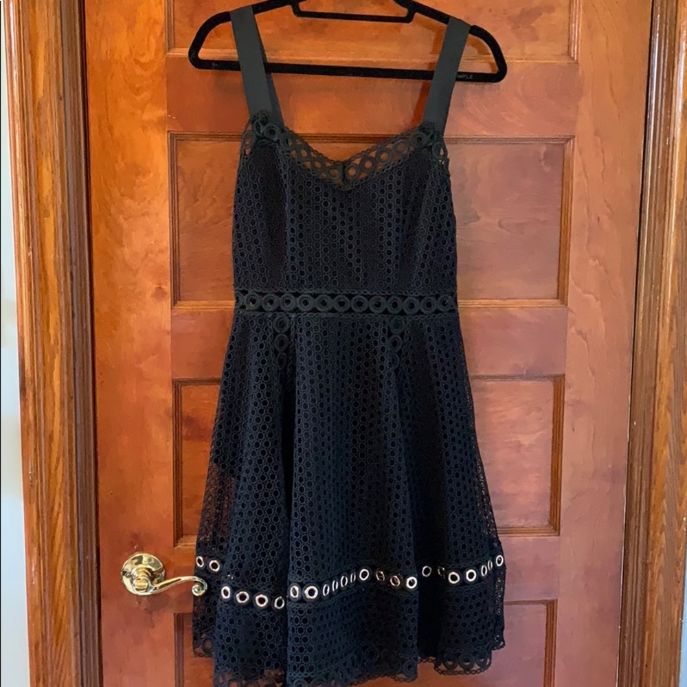 Maje Black Gromet Cocktail Dress